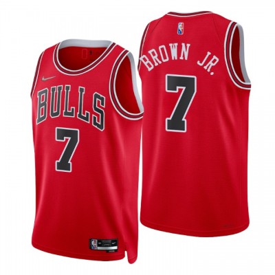 Nike Chicago Bulls #7 Troy Brown Red Men's 2021-22 NBA 75th Anniversary Diamond Swingman Jersey - Icon Edition Men's